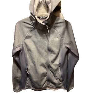 The North Face Women’s M Gray Long Sleeve Full Zip Polyester Windbreaker Jacket